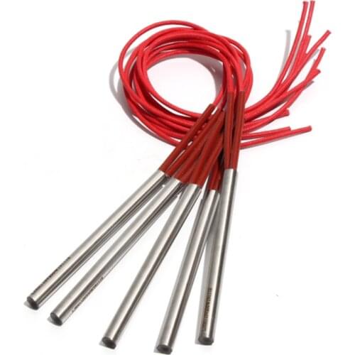 10PCS 10.5mm 120~135mm 201 Stainless Steel Electric Cartridge Heaters 310W/330W/340W/350W Cylindrical Heating Tube