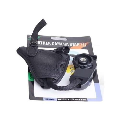 10pcs/lot camera Black small/large triangle Leather E2 Circular base Soft Wrist Hand strap for Canon Nikon SLR/DSLR free ship