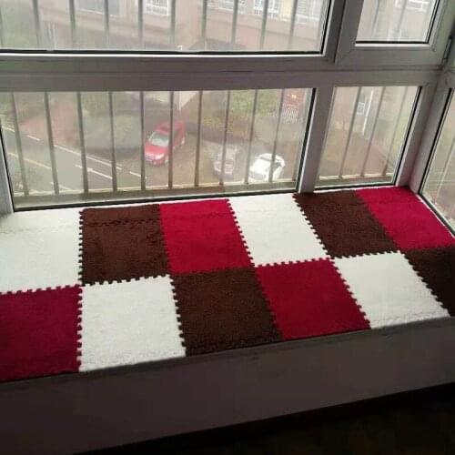 10pcs/lot Household Stitching Floor Mat Suede Carpet Bedroom Cute Full Shop Eva Foam Mat Puzzle Balcony Bay Window Mat F816