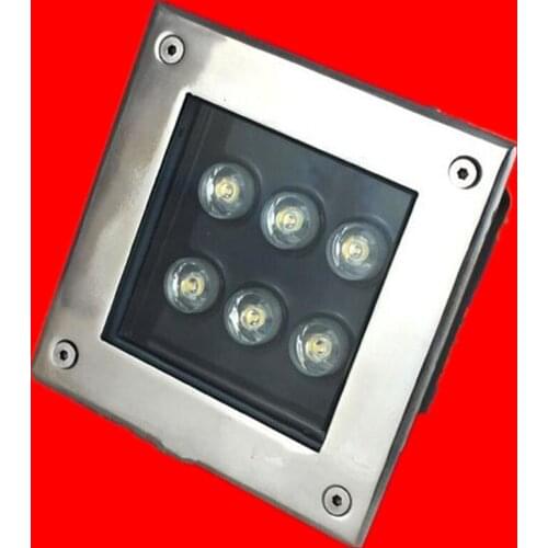 6*1W LED Underground Lamps Waterproof IP68 Warm White Lighting LED Buried lights Garden Landscape LED Underground Lights 10pcs