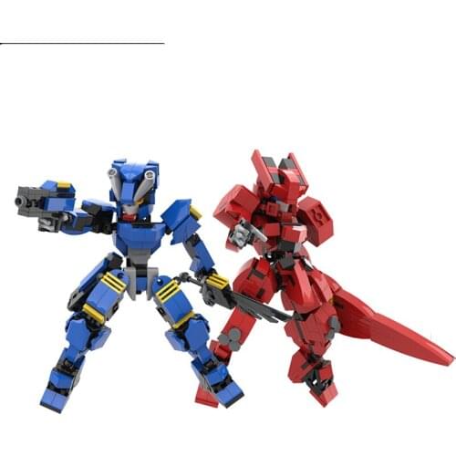 333Pcs Sci-Fi Warrior Building Blocks Model Fantasy Robot Soldier Assemble Action Dolls Antistress Bricks Anime Figure Toys