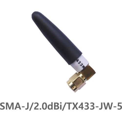 4pcs TX433-JW-5 433MHz 2.0dBi Gain SMA-J Interface 50 Ohm Impedance less than 1.5 SWR High-quality omnidirectional antenna