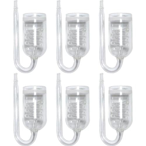 6PCS Aquarium CO2 Diffuser Glass Fish Tank Air Refiner Atomizer Mini Bubble Reactor Solenoid Regulator Moss Dropship Water Plant