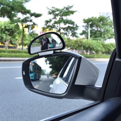 Car Blind Rearview Mirror High-Definition Convex Glass Mirror Blind Rear Spot Reference Wide Angle View Parking Mirror Auxi F0Z0