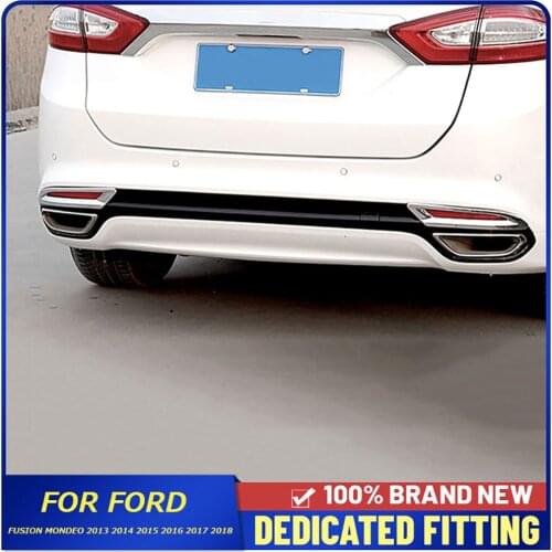 Auto Parts For Ford Fusion Mondeo 2013 2014 2015 2016 2017 2018 Car Rear Fog Lamp Cover Trims Frame