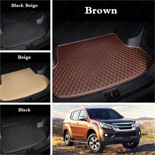 Car Boot Liners for Isuzu Structure Interio D-MAX MU-X Same All Weather Car Cargo Liners Suvs Custom Auto Trunk Boot Floor Mats