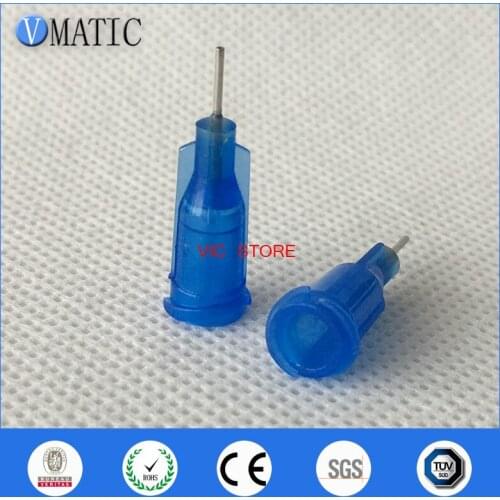 Free Shipping Quality Assurance 100Pcs 22G 1/4'' Inch Stainless Steel Tip Dispensing Screw Syringe Needle Tips