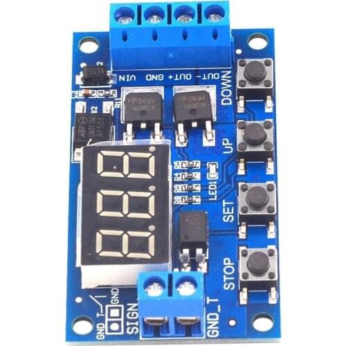 DC 12V 24V LED Light Digital Time Delay Timing Delay Relay Switch Circuit Dual Mos Tube Control Board Module