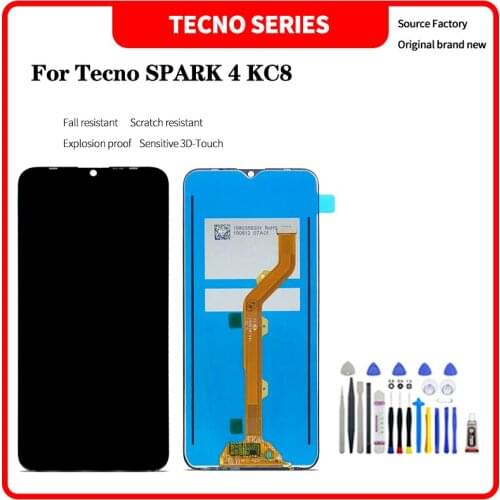 For infinix Tecno SPARK 4 KC8 LCD Display Touch Screen Digitizer Assembly For Tecno SPARK 4 KC8 lcd Replacement