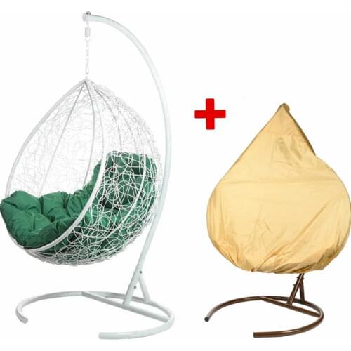 Egg Chair with Stand Indoor Outdoor Swing Chair Patio Wicker Hanging Egg Chair Hanging Basket Chair Hammock Chair
