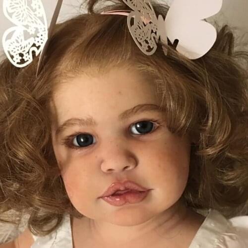 NPK 29inch Reborn Doll Kit Sweet Baby Linh Life Real Toddler Size Fresh Color Soft Touch DIY Unfinished Doll Parts