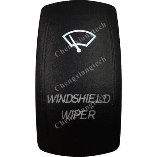 DC12V 24V Marine Grade WINDSHIELD WIPER Rocker Switch White Led lamp 7 Pin ON/OFF/ON DPDT Waterproof IP66