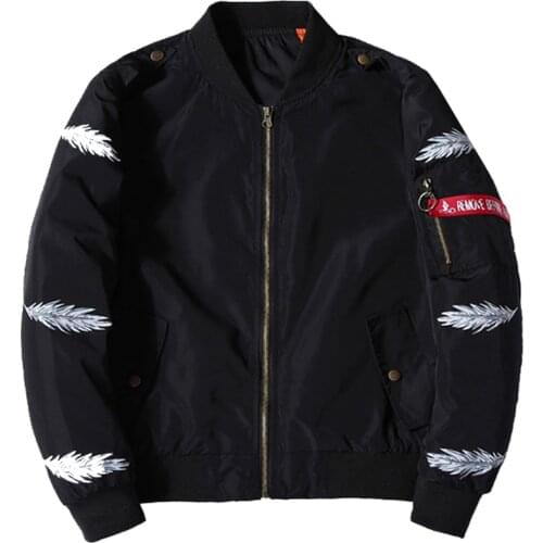 Men Military Bomber Jacket 2021 Autumn Winter Casual Slim Embroidery Zipper Pilot Coat Large Size Streetwear Parkas