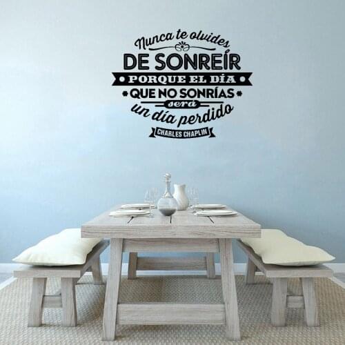Spain Charles Chaplin Quotes Decal For Living Room Bedroom And Bedroom Home Decoration Vinyl Wall Stickers Art Mural ov564