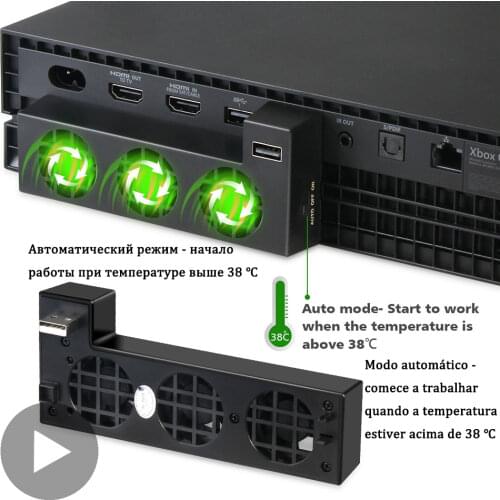 Cooling Fan Cooler Control for X Box Xbox One X Console Controller USB Gadget DC 5V Ventilator Refrigerator Ventilador Fanar Fan