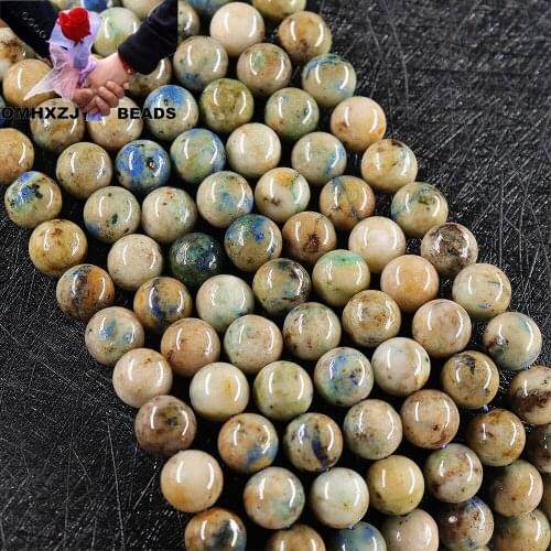 OMH Z89 8 10mm Polished Jewelry DIY Making Bracelet Necklace Christmas Gift Water Round Natural Phoenix Jade Loose Spacer Beads