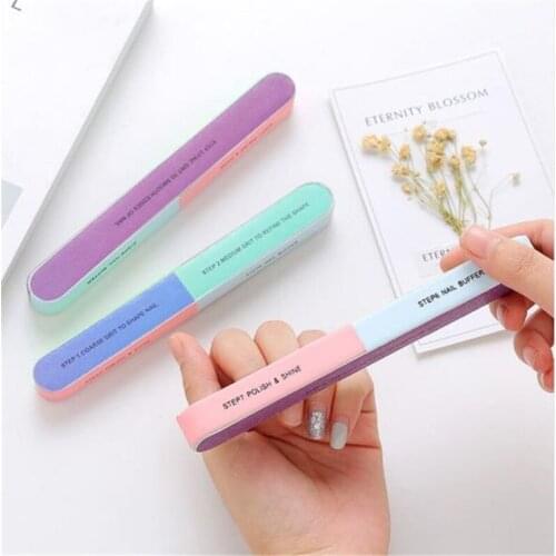 Nail Files Sponge Nail Files Buffers Portable Pedicure Manicure DIY Tool UV Gel Nail Buffer Block Polishing