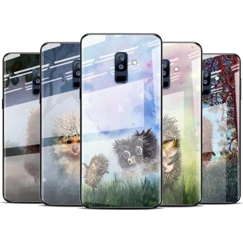 Tempered Glass Cover Hedgehog in the Fog For Samsung Galaxy S21 Ultra Plus 5G M51 M31 M21 Shockproof Phone Case