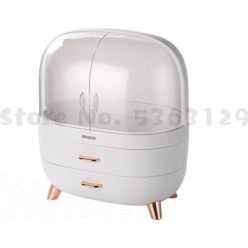 Transparent Cosmetic Storage Box Makeup Drawer Organizer Jewelry Nail Polish Make Up Container Desktop Beauty Storage Case