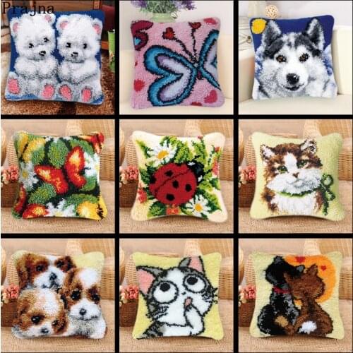 Prajna Animal Series Exquisite Coarse Wool Cross Stitch Carpet Embroidery Segment Embroidery Pillow Handmade Material Package