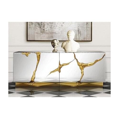 Porch cabinet living room personalized display cabinet simple and creative decoration cabinet dining side cabinet four doors