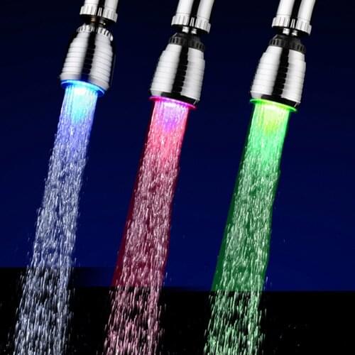 Light-Up LED Water Faucet RGB/Multiple Colors Automatic Changing Water Tap Bathroom Luminous Faucet Nozzle Kitchen Faucet Spouts