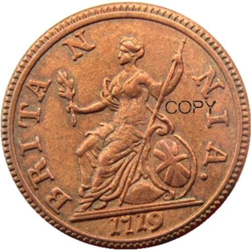 UK,1719,Browsing British Coins of George I,very rare copy coin