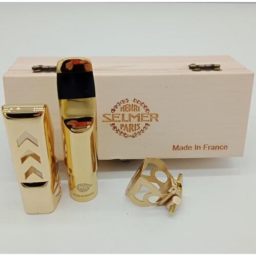 High Quality Professional Tenor Soprano Alto Saxophone Metal Mouthpiece Gold Plating Sax Mouth Pieces Accessories Size 5 6 7 8 9