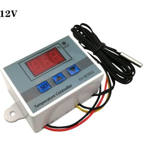 XH-W3002 W3002 AC 110V-220V DC24V DC12V Led Digital Thermoregulator Thermostat Temperature Controller Control Switch Meter