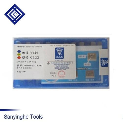 YT14 C122 carbide welding insert for lathe tool carbide tips(20pcs/lots)