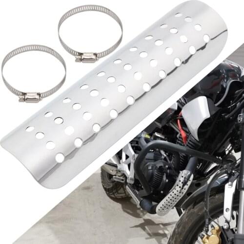 Motorcycle Exhaust Pipe Heat Shield Cover Guard Anti-scald Protector Accessories For Chopper Cruiser Dirt Bike Cafe Racer