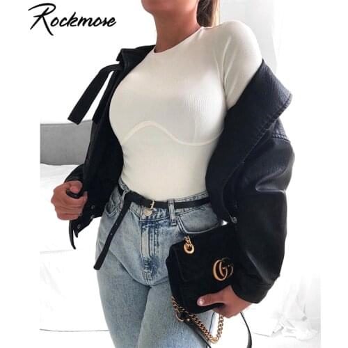 Rockmore Tie Dye T Shirt Ladies Bodycon Drawstring Bandage Shirts Women O-Neck Long Sleeve Crop Top Streetwear Vintage Tshirt
