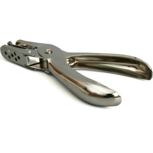 School Office Metal Single Hole Puncher Hand Paper Punch Single Hole Scrapbooking Punches 8 Pages All Metal Materials 1pcs