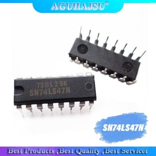 10PCS SN74LS47N DIP16 SN74LS47 DIP 74LS47N 74LS47 molewei new LED display driver 7-segment display