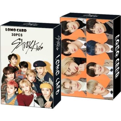 30pcs/set Kpop Stray kids Lomo Cards 86*54mm K-pop photocards Stray kids HD photo cards New arrivals