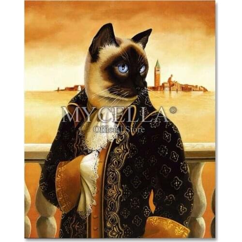 5D DIY Animal Cat Full diamond embroidery 3D diamond painting photo home decoration diamond mosaic cross stitch handicraft
