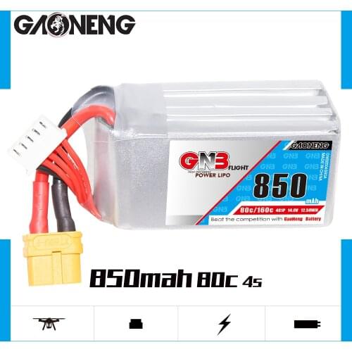 GAONENG GNB Rechargeable 900mAh 4S 14.8V 100C/200C Lipo Battery XT30 Plug for FPV Racing Drone RC Quadcopter Helicopter Parts