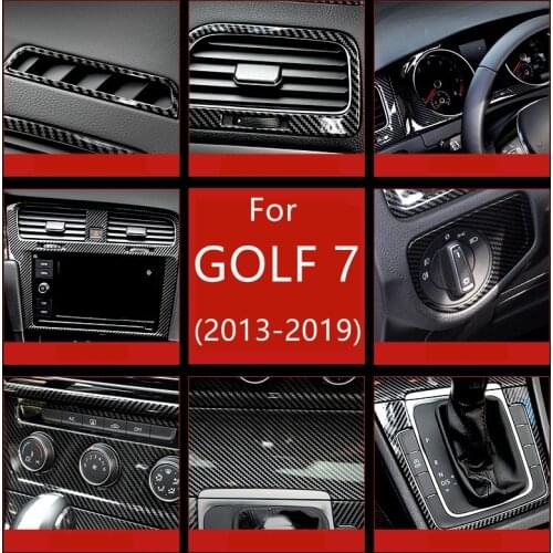 For VW Golf MK7/7.5 refitting specia car accessories rline car interior trim strip carbon fiber central control panel GTI R