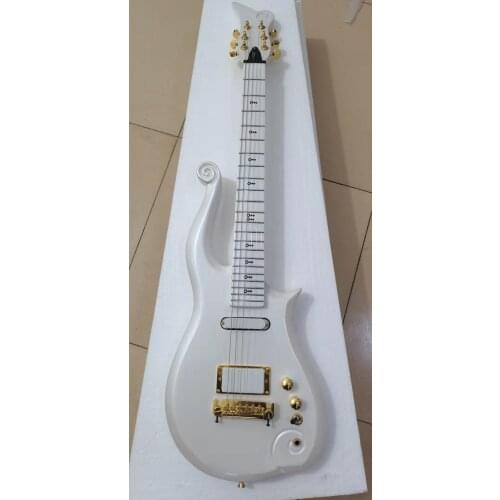 Free transportation, 6-string Prince cloud electric guitar, white paint, factory customized