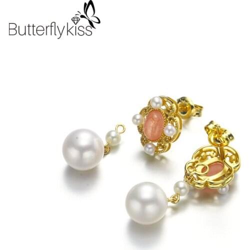 Серьги с жемчугом Butterflykiss China At AliExpress