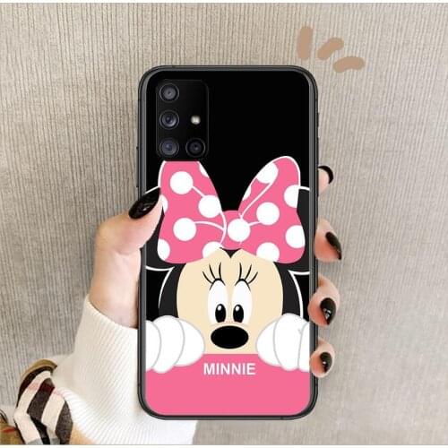 Disney Cartoon Mouse Mickey Phone Case Hull For Samsung Galaxy A 50 51 20 71 70 40 30 10 80 E 5G S Black Shell Art Cell Cove
