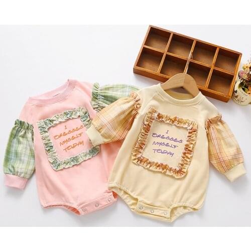 Spring Baby Boys Girl Rompers Baby Girl Long Sleeves Embroidery Printing Rompers Autumn Baby Boy Girl Newborn Rompers Clothes