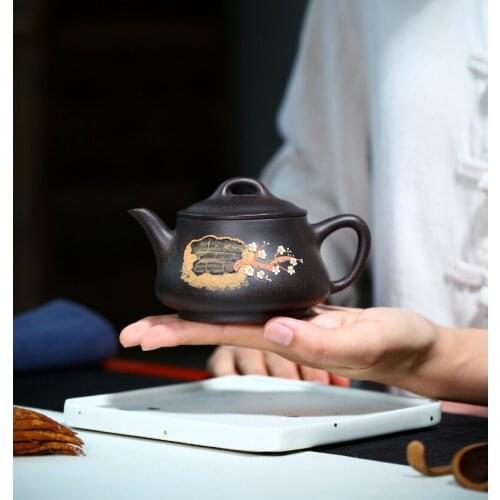 Jing Yue An Xiang China Kettle Ceramic Teapot For Tea Puer Oolong Tea Set Handmade