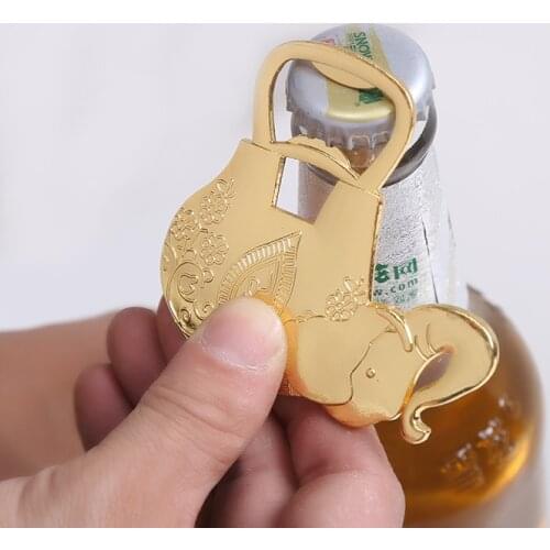 Creative Elephant Metal Beer Bottle Opener Personalized Favors and Gifts for Party Supplies Wedding