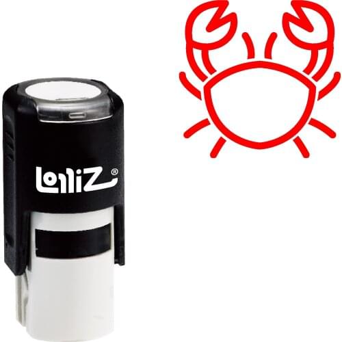 LolliZ Greek Astrology Symbol - Cancer (The Crab) Self-Inking Rubber Stamp
