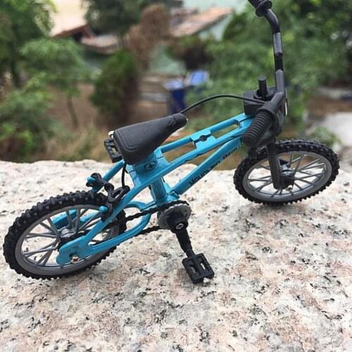 4 Colors Retro Alloy Plastic Mini Finger BMX Bicycle Model Gag Children Gadget Kids Bicycle Toy Outdoor Gift Novelty Assemb K1Q0