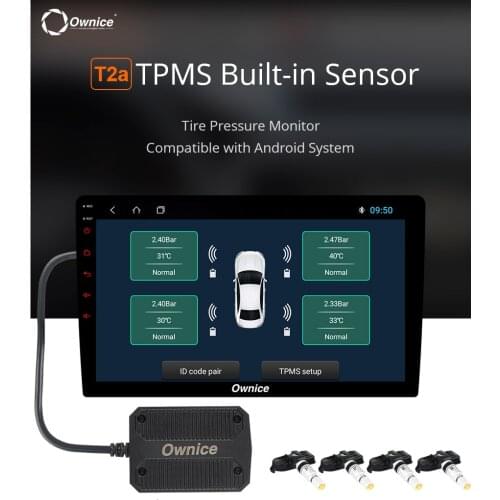 Ownice USB Android TPMS Tire Pressure Monitor Android Navigation Pressure Monitoring Alarm System Wireless Transmission TPMS