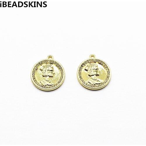 New arrival! 21x19mm 50pcs Zinc Alloy Round shape charm for Jewelry Findings/Earrings DIY parts,Jewelry Findings & Components