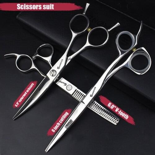 Hair scissors 5.5/6 inch professional hairdresser thinning scissors barber set scissors haircut scissors hair scissors set fine