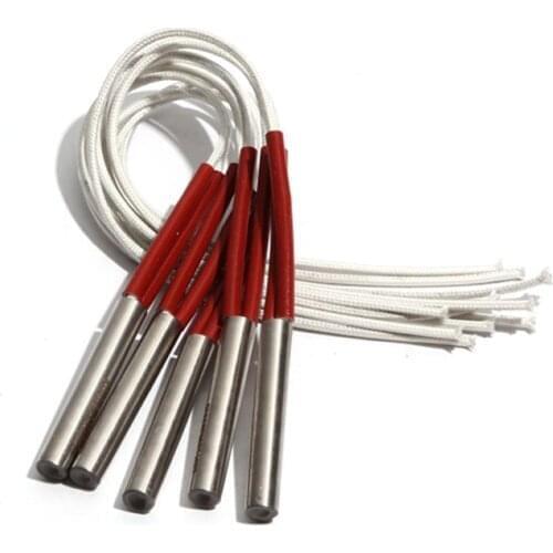 5PCS 7mm Diameter 62~75mm Length Single-End Heating Pipe 304SS Tubular Heater 110/220/380V 135/140/145/150/160W Electric Element